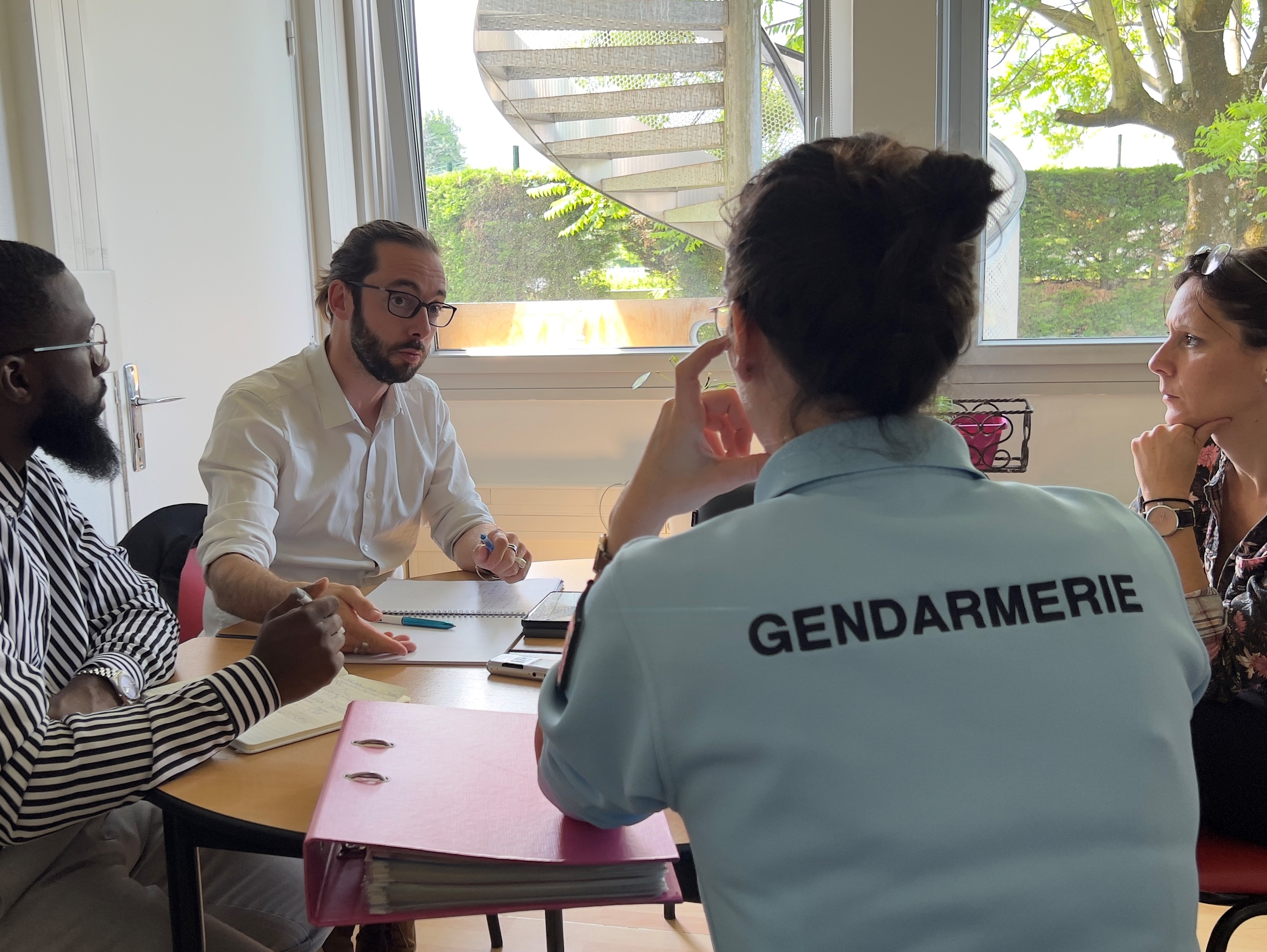 Réunion INTEFP - gendarme dans le cadre du projet FIACT