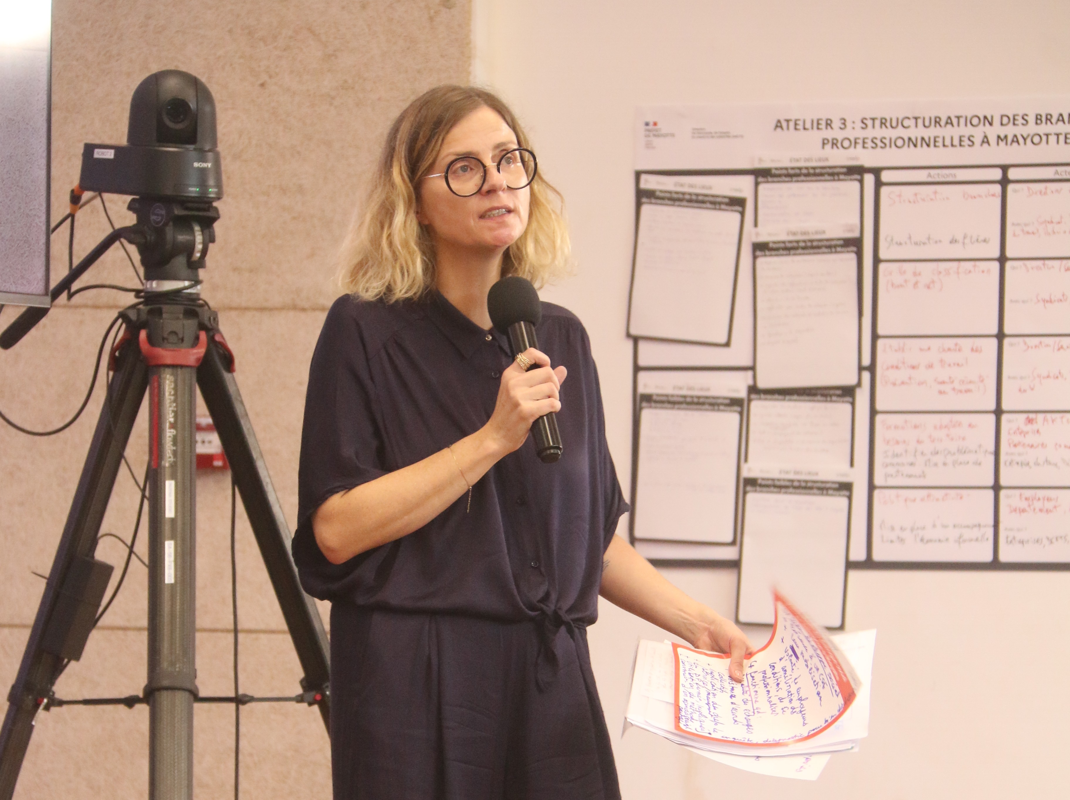 Mélanie Burlet, séminaire dialogue social Mayotte