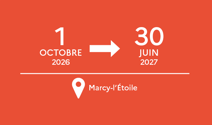 1er octobre 26 - 30 juin 27, à Marcy-l'Etoile