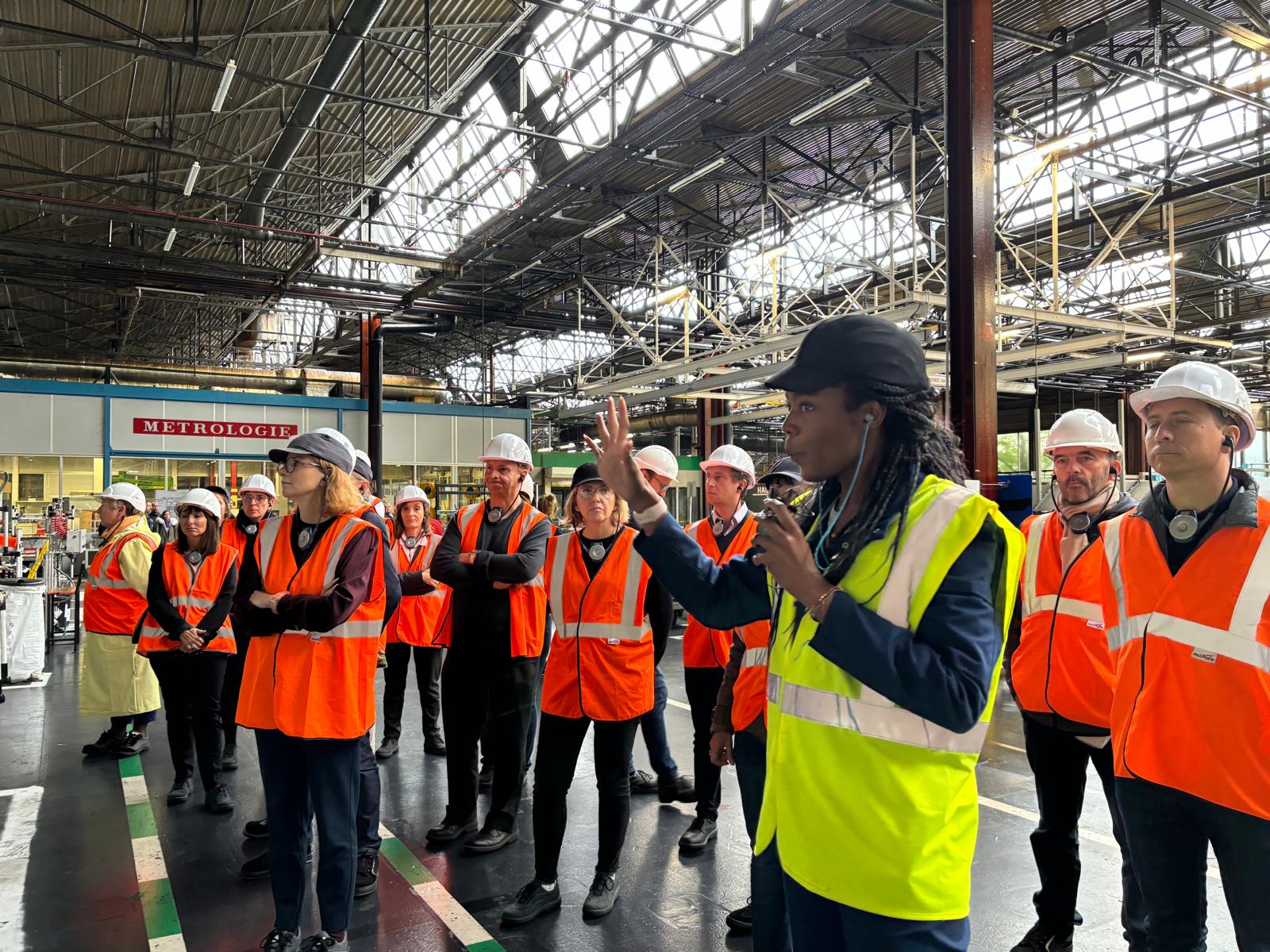 Les auditeurs lors de la visite de Stellantis