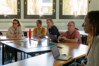 Agents lors de la formation routiere interne